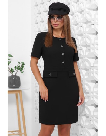 Сукня чорного кольору в офісному стилі