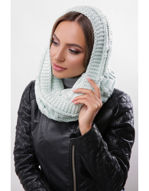 Снуд теплий м'ятного кольору