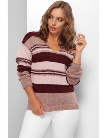 Джемпер цвета марсала