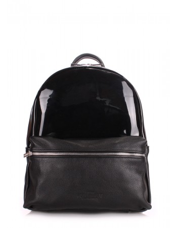 Шкіряний рюкзак Mini чорного кольору