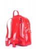 Рюкзак жіночий XS лаковий червоного кольору