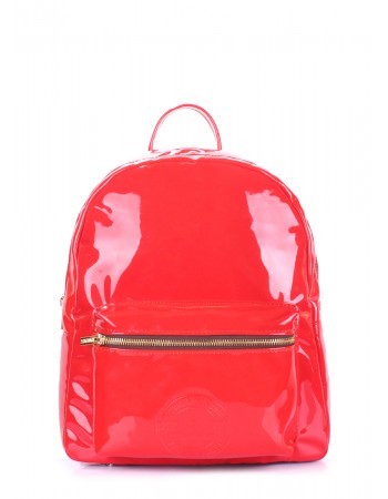 Рюкзак XS лаковий червоного кольору