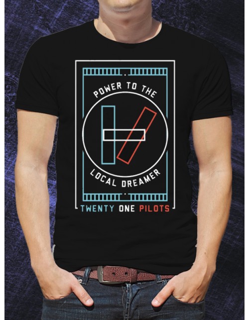 Мужская Футболка Twenty One Pilots Power to the local dreamer