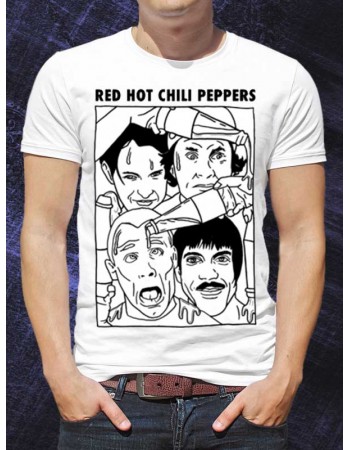 Футболка "Red Hot Chili Peppers" comic book style