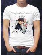 Футболка "BTS" Living without passion ilike being dead