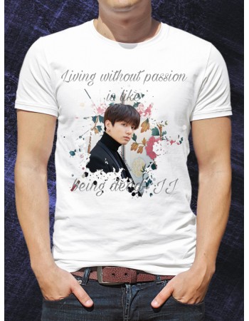 Футболка "BTS" Living without passion ilike being dead