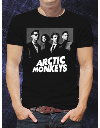 Футболка "Arctic Monkeys" черно-белый постер