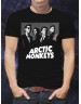 Мужская Футболка "Arctic Monkeys" черно-белый постер