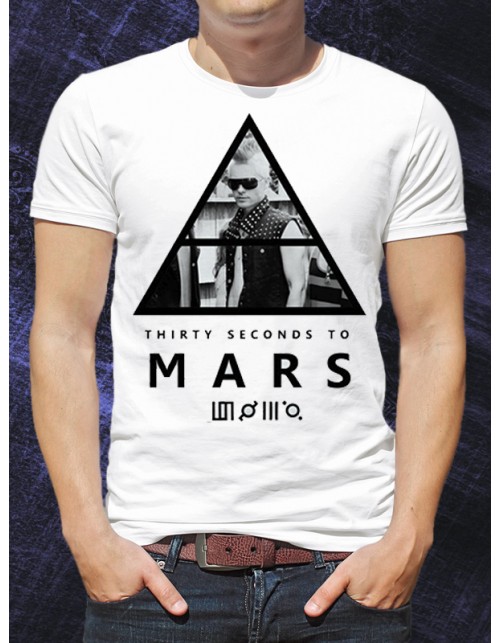 Мужская Футболка Thirty second to Mars poster