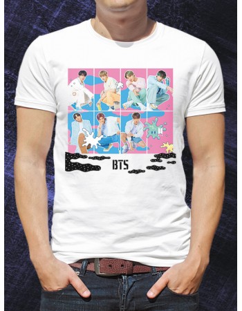 Футболка BTS коллаж