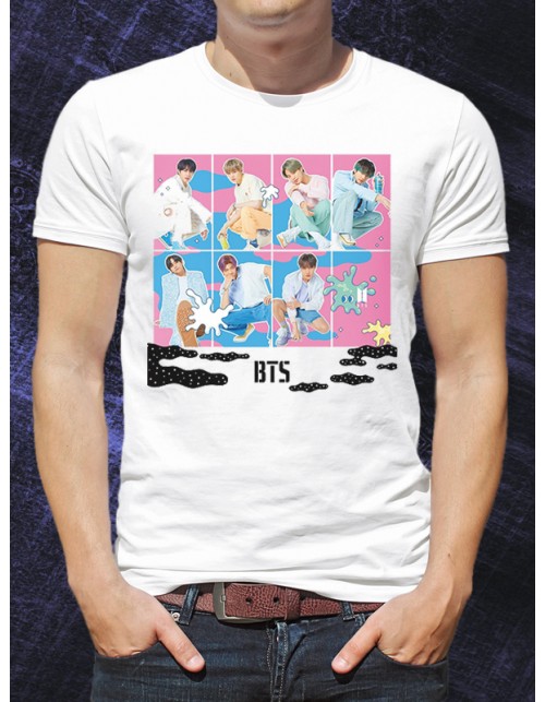 Мужская Футболка BTS коллаж