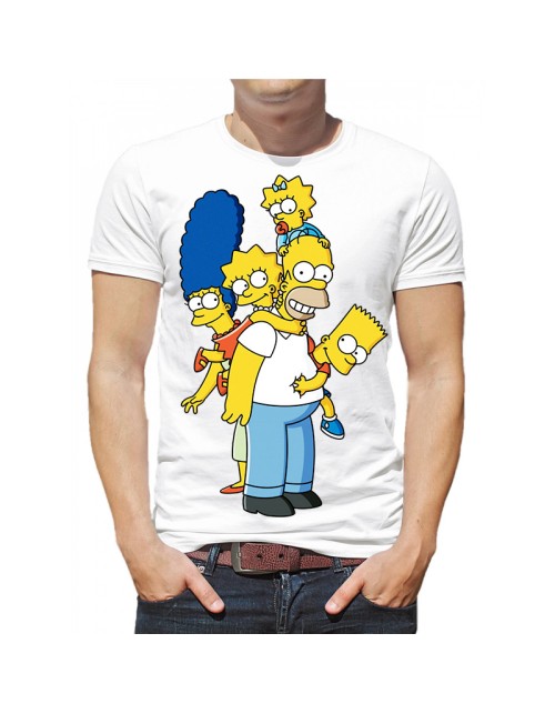 Мужская Футболка Семья Симпсонов