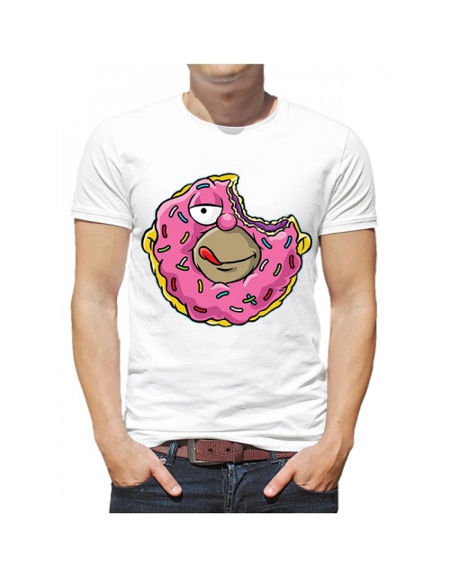 Мужская Футболка "Симпсон Гомер-пончик"