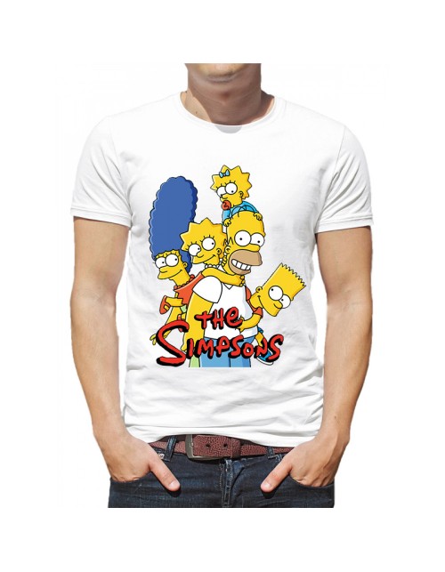 Мужская Футболка Симпсоны семья