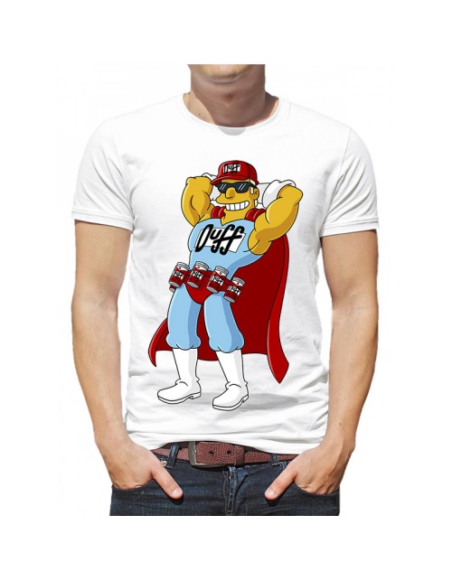 Мужская Футболка "Симпсоны Duff man"