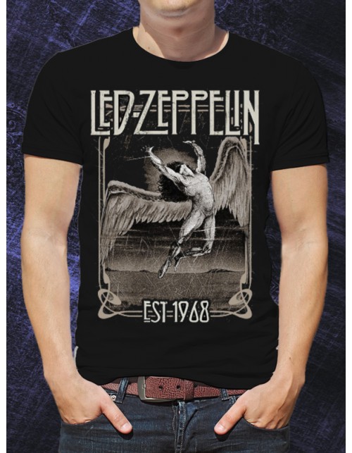 Мужская Футболка Led Zeppelin Faded Falling