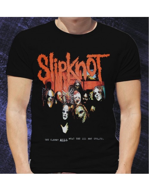 Мужская Футболка Slipknot Band Assembled