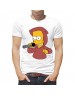 Чоловіча Футболка "Сімпсон Барт з мікрофоном"