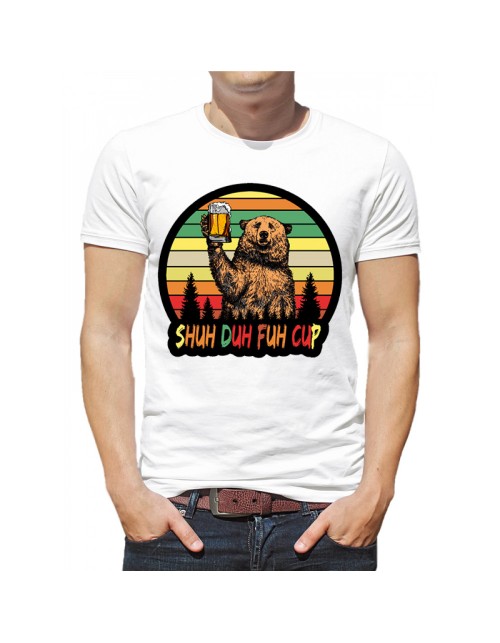 Чоловіча Футболка Ведмідь з пивом