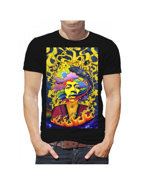 Мужская Футболка Джими Хендрикс (арт) rasta-art