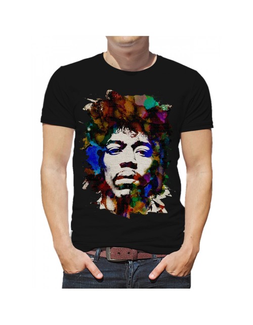 Мужская Футболка Джими Хендрикс (арт) watercolor