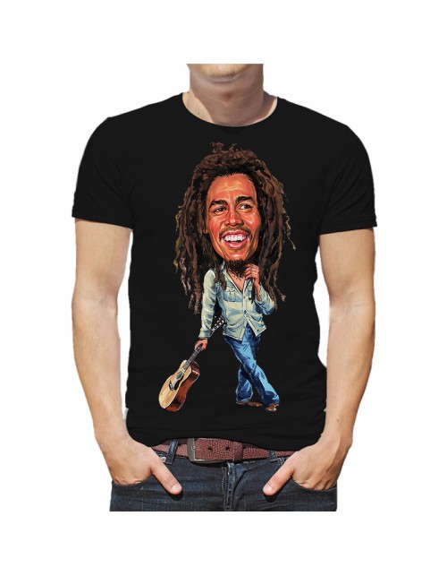 Мужская Футболка Боб Марли (карикатура)