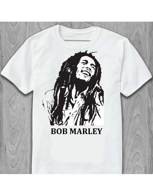 Мужская Футболка Боб Марли портрет