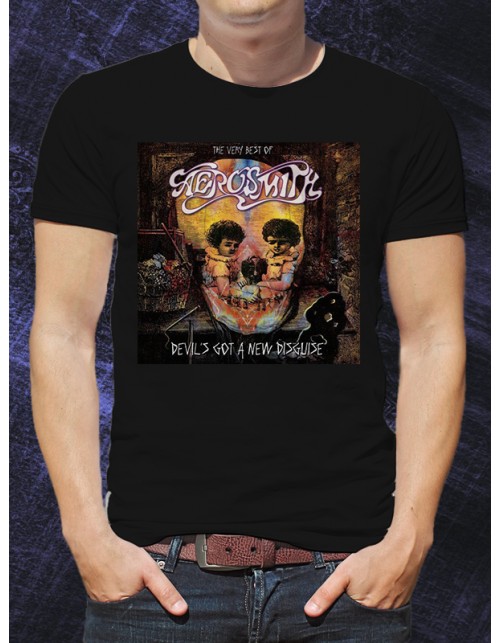 Мужская Футболка Aerosmith Devil'got a new disguise