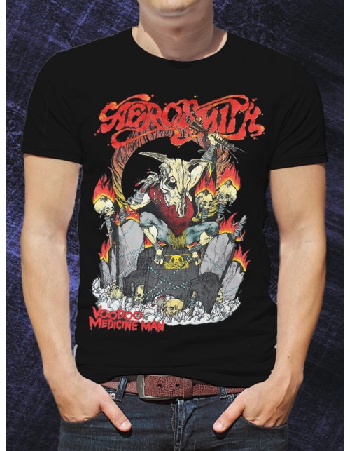 Мужская Футболка Aerosmith Voodoo Medicine Man