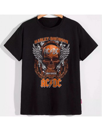 Футболка AC/DC (арт c черепом)