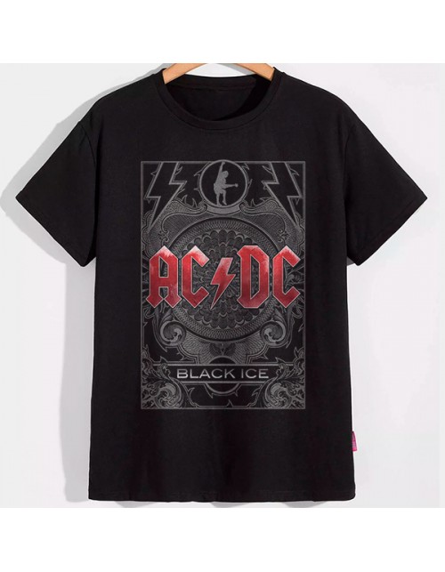 Мужская Футболка AC/DC black ice