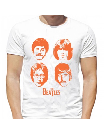 Футболка The Beatles, Джон Леннон, Пол Маккартни, Джордж Харрисон и Ринго Старр