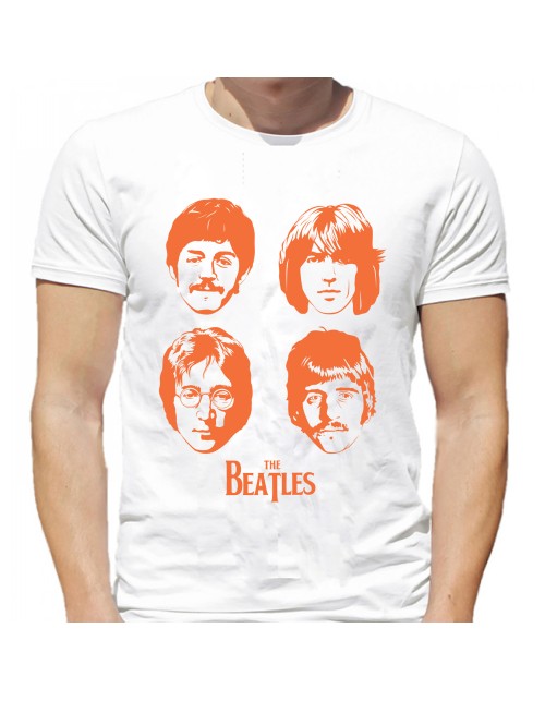 Мужская Футболка The Beatles, Джон Леннон, Пол Маккартни, Джордж Харрисон и Ринго Старр