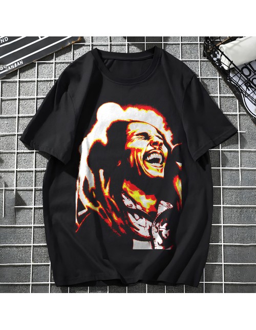 Мужская Футболка Bob Marley, Light Art