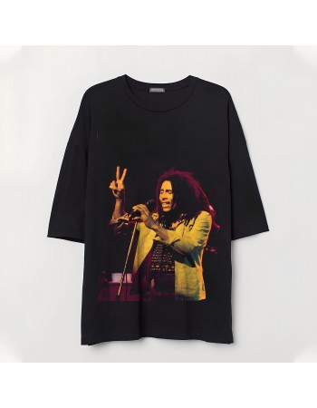 Футболка Боб Марли с микрофоном