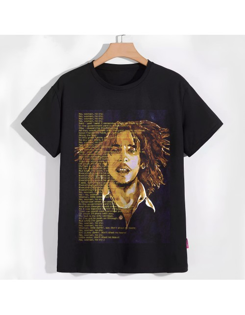 Мужская Футболка Bob Marley - No Woman, No Cry