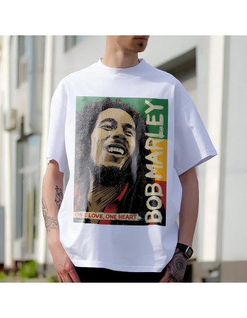 Футболка Bob Marley - One Love, One Heart