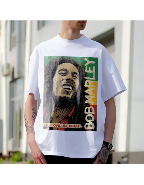 Мужская Футболка Bob Marley - One Love, One Heart