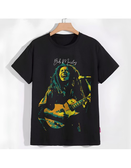 Мужская Футболка Bob Marley, concert art