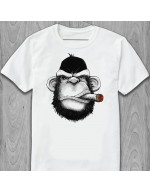 Футболка Горилла курит сигару