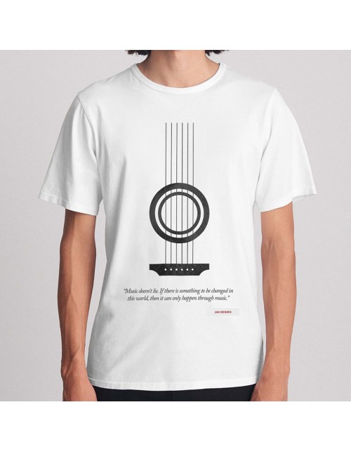 Чоловіча Футболка Music doesn't lie. If there isomething to be changed in thiworld, then it can only happen through music