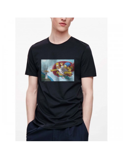 Мужская Футболка Семья Симпсонов