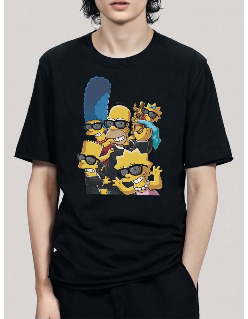 Мужская Футболка Симпсоны семья