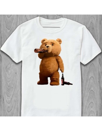 Футболка Медведь пьет пиво