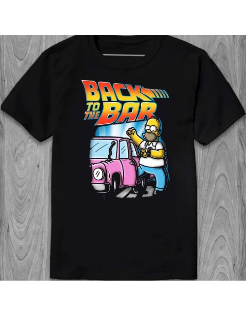 Чоловіча Футболка Гомер Сімпсон Rock to the bar