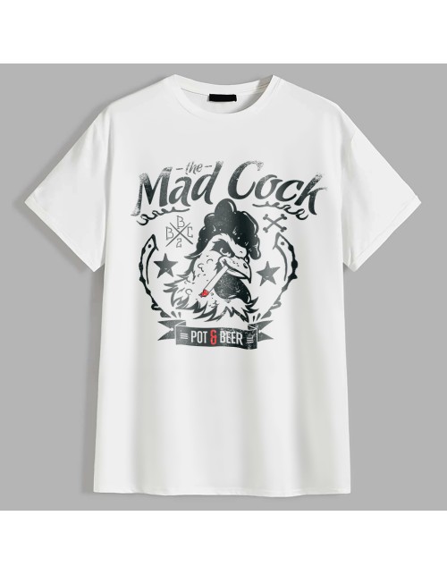 Мужская Футболка Mad Cock POT & BEER