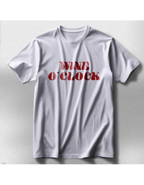 Мужская Футболка Wine O`clock