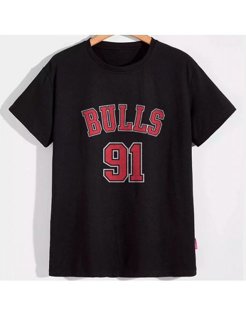 Мужская Футболка Bulls Rodman 91