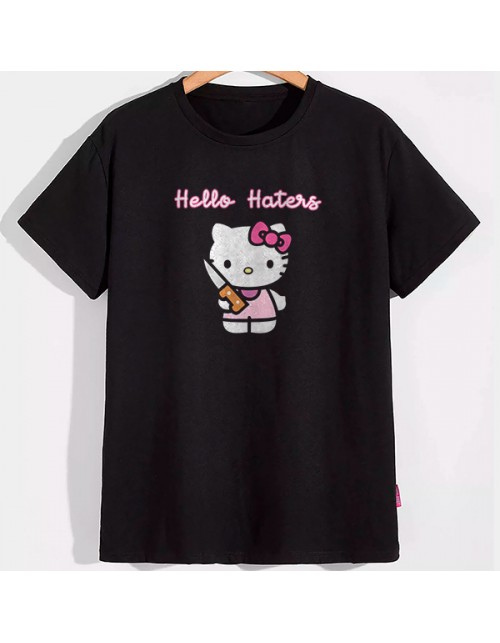 Мужская Футболка Hello hater