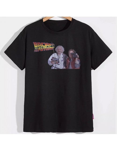 Мужская Футболка Марти МакФлай и Доктор Эммет Браун